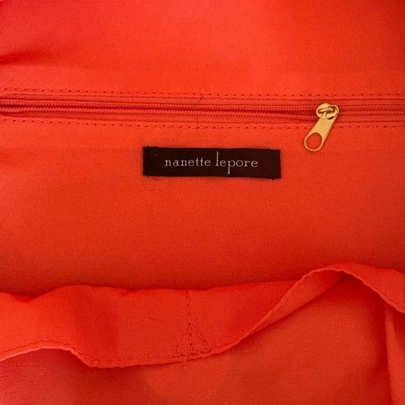 Nanette Lepore Red and White Floral mini Backpack - Picture 6 of 6